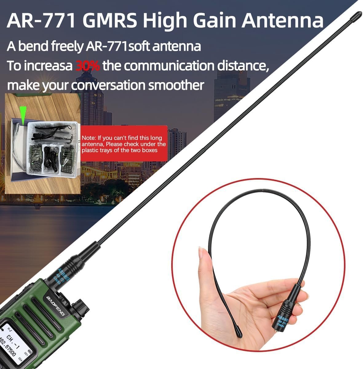 1793032590 BAOFENG GM 15 Pro GMRS Radio 8W NOAA Weather Receiver RadioGMRS Repeater CapableRechargeable Long Range Two Way Radio with Extended Battery USB C Charger2Pack