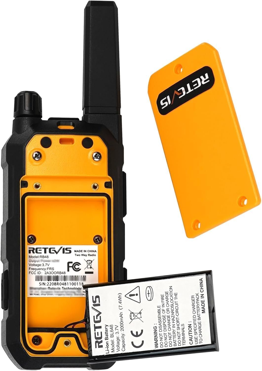 1793034072 Retevis RB48 2 Way Radio Long Range IP67 Waterproof Walkie Talkies Adults