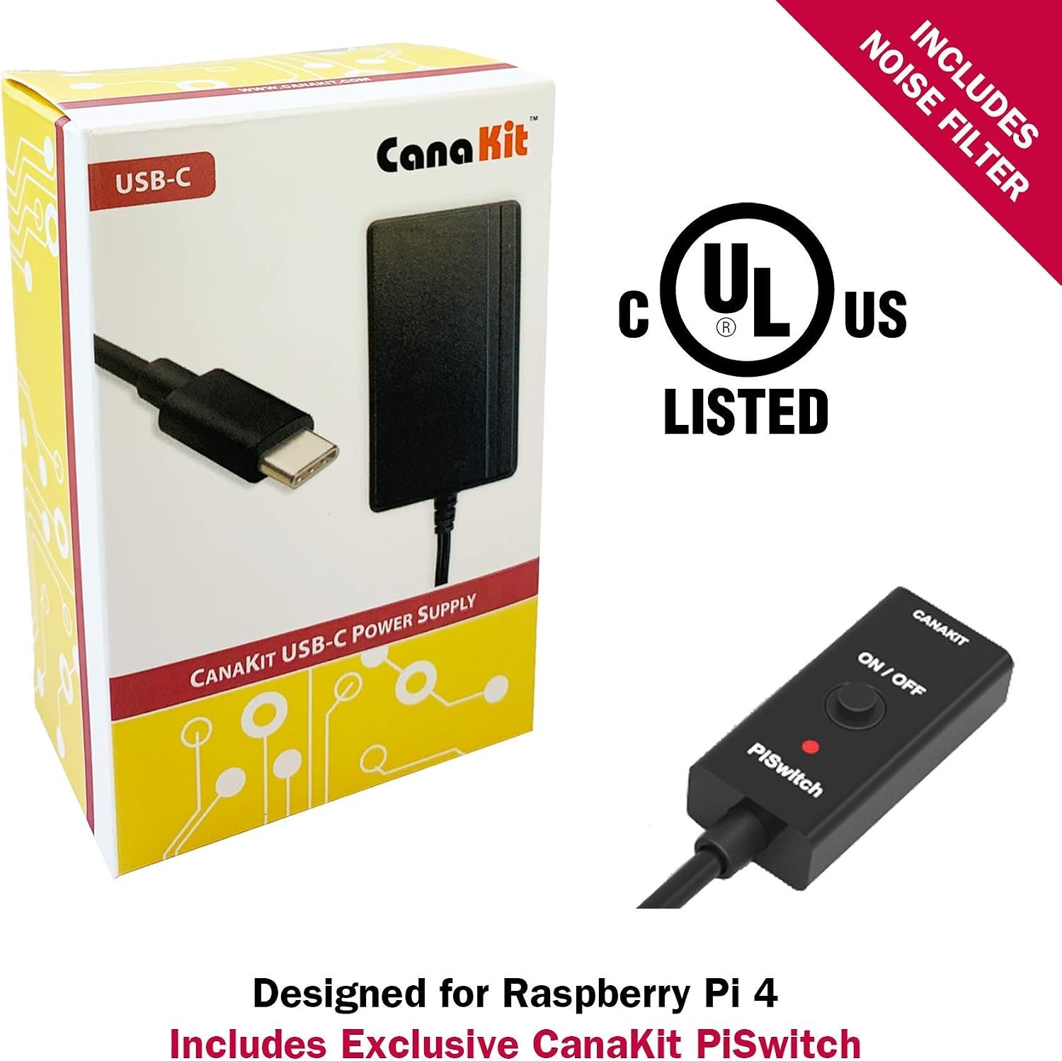 1793034952 CanaKit Raspberry Pi 4 4GB Starter PRO Kit 4GB RAM