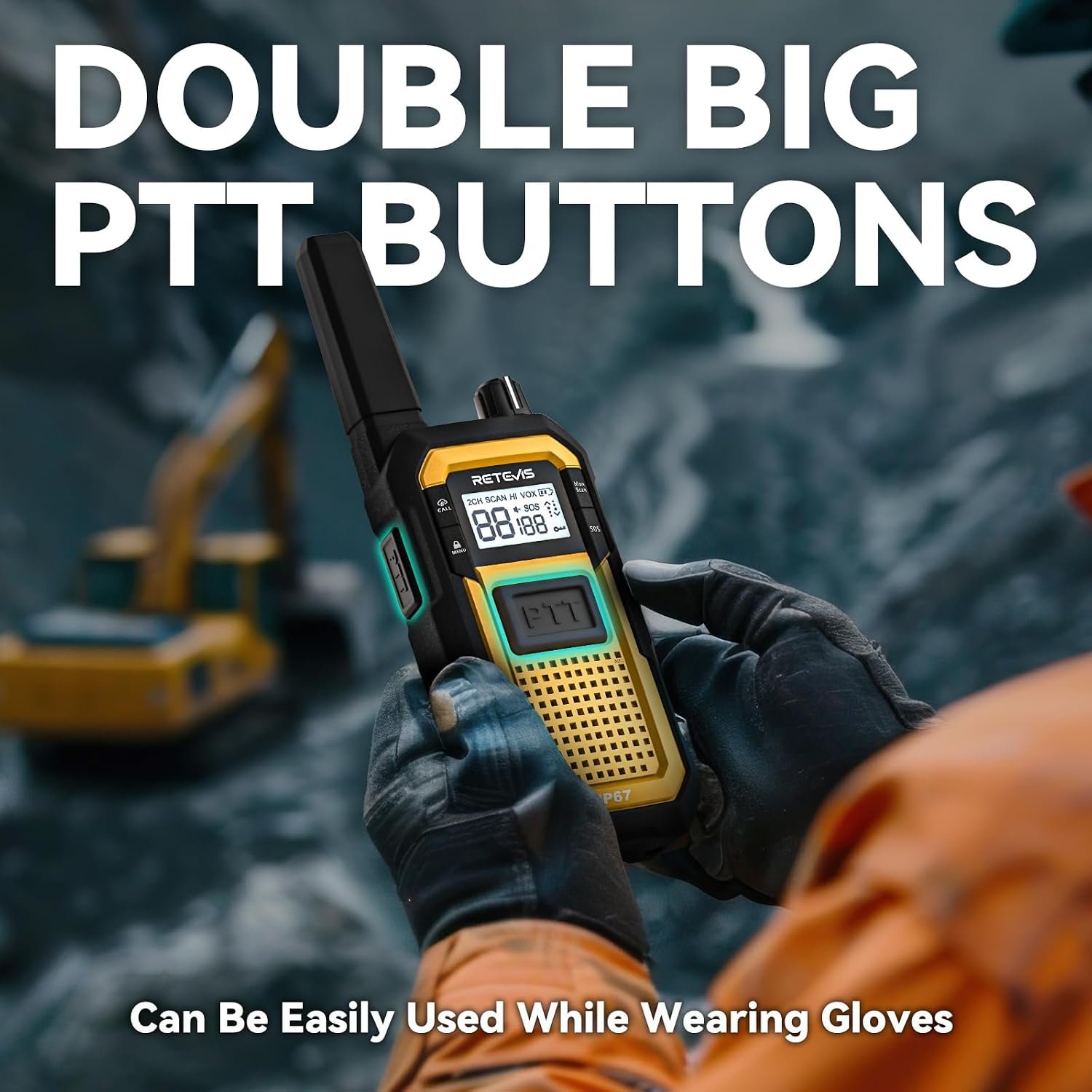 1793037700 Retevis RB48 Walkie Talkies for Adults Heavy Duty 2 Way Radios Long Range