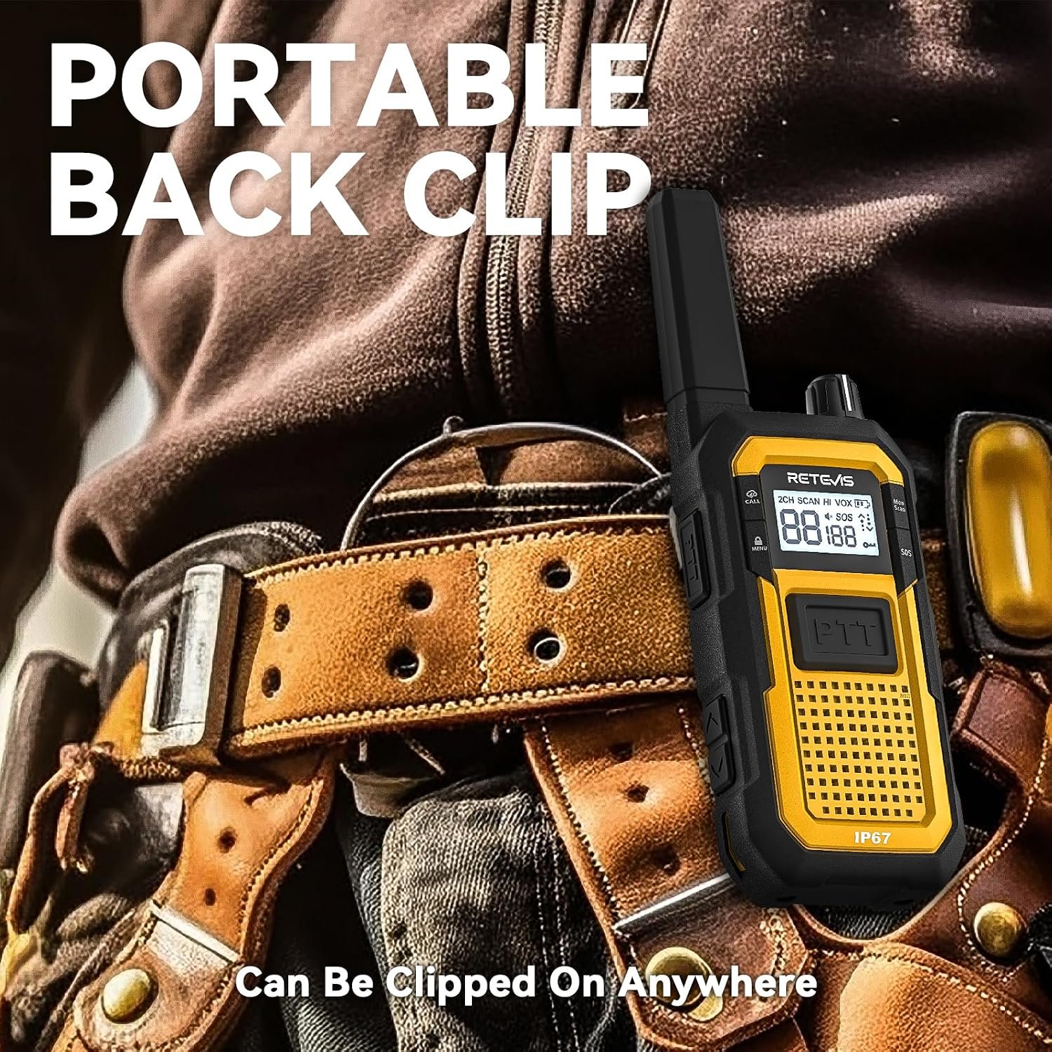 1793037703 Retevis RB48 Walkie Talkies for Adults Heavy Duty 2 Way Radios Long Range