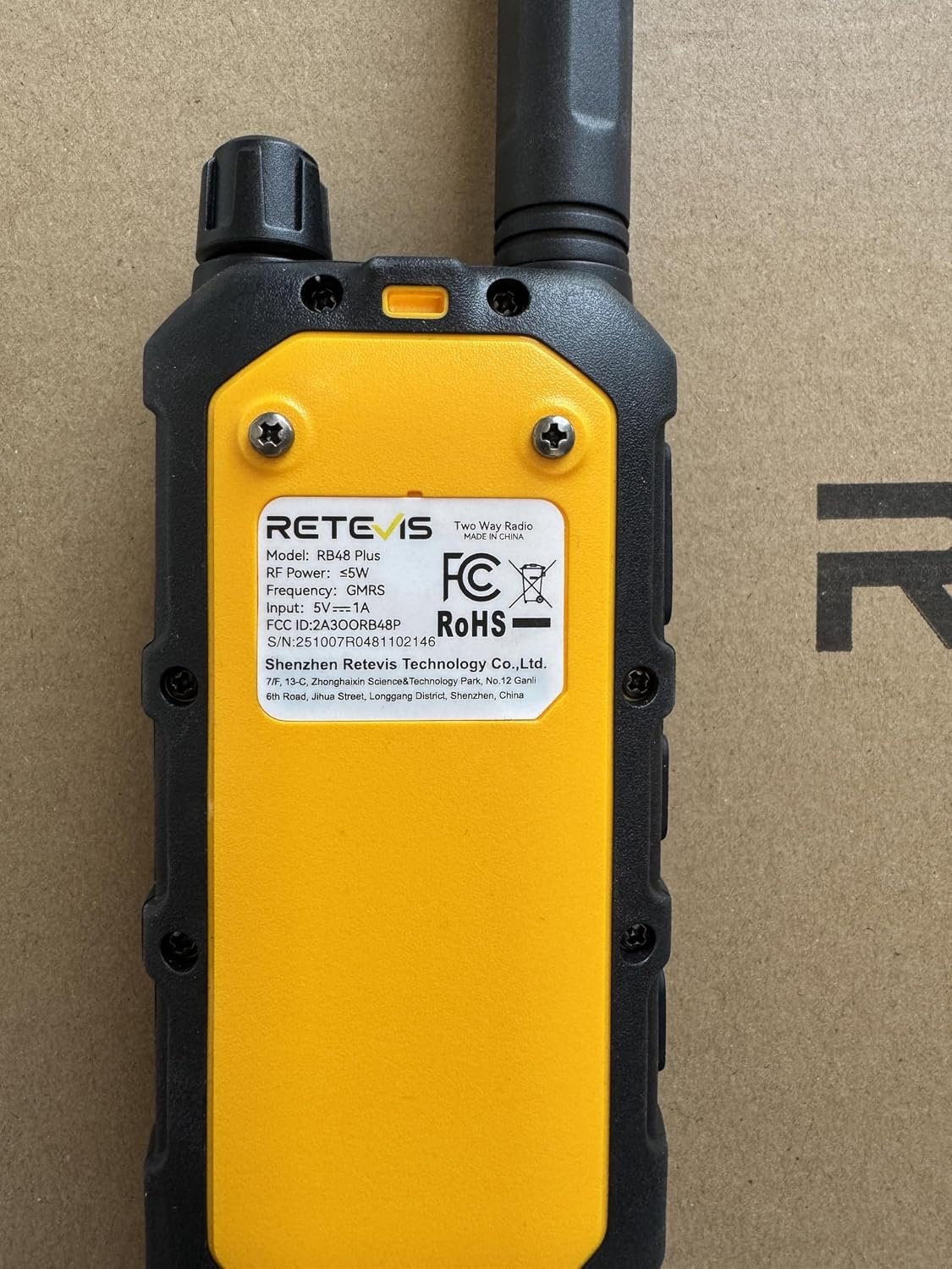 1793041367 Retevis RB48PLUS GMRS Walkie Talkies Long RangeIP67 Waterproof 2 Way Radio