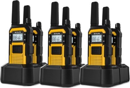 Retevis RB48 2 Way Radio Long Range, IP67 Waterproof Walkie Talkies Adults