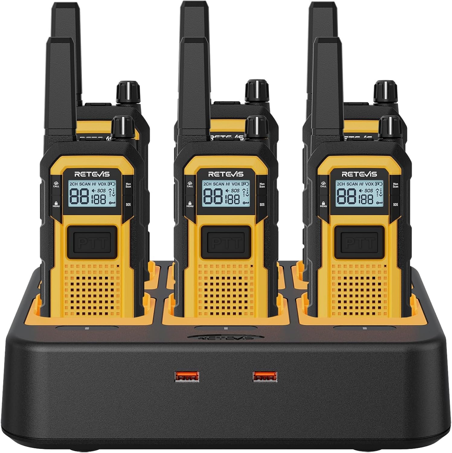 Retevis RB48 Walkie Talkies for Adults, Heavy Duty 2 Way Radios Long Range